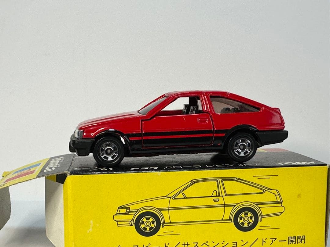 黒箱トミカ 78 トヨタ カローラレビン　レッド　日本製
