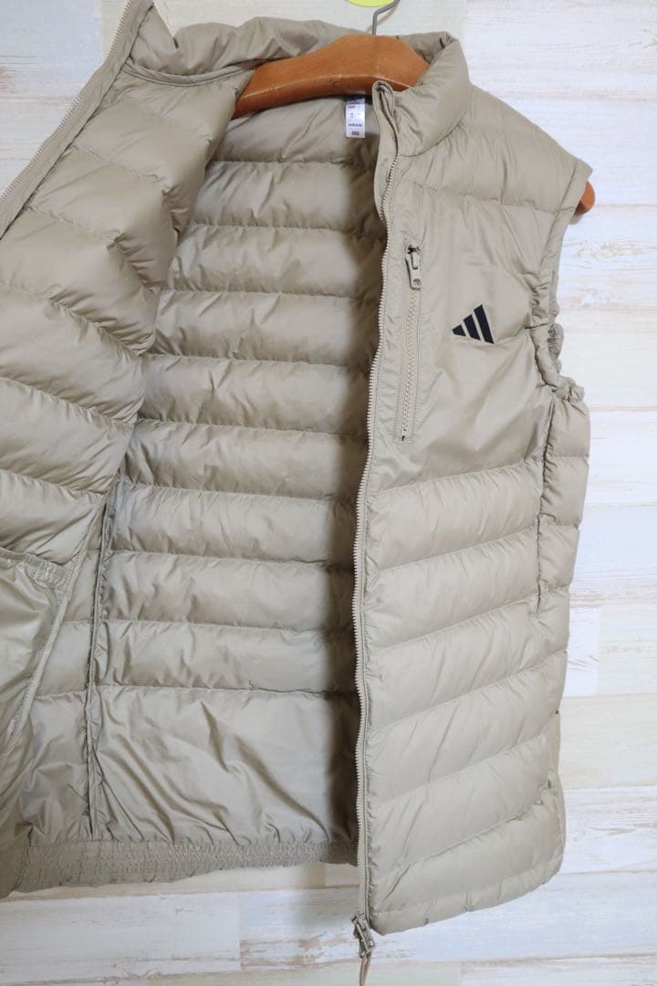 新品 アディダス　adidas ゴルフ　リップストップ　フルジップ　ダウンベスト