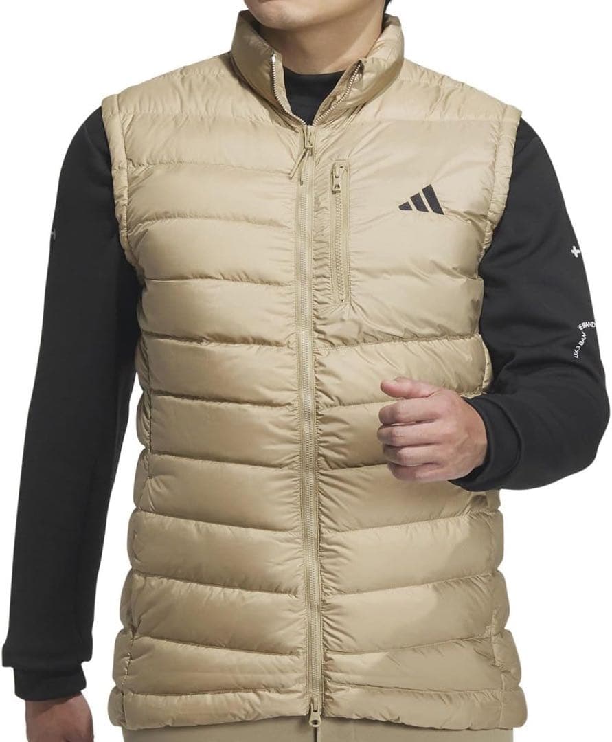 新品 アディダス　adidas ゴルフ　リップストップ　フルジップ　ダウンベスト