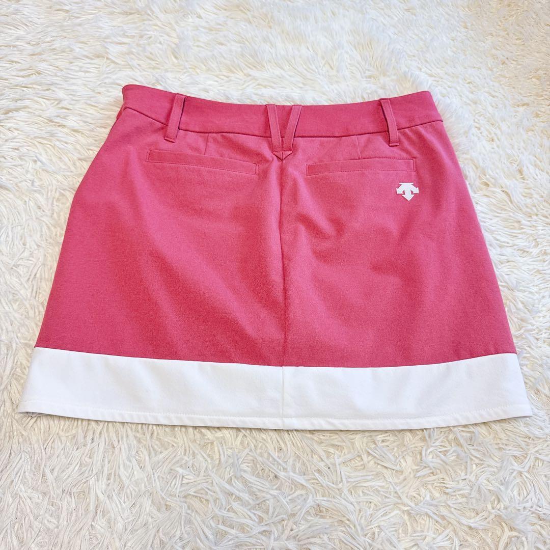 【デサントゴルフ】極美品 セットアップ モックネック スカート M レディース