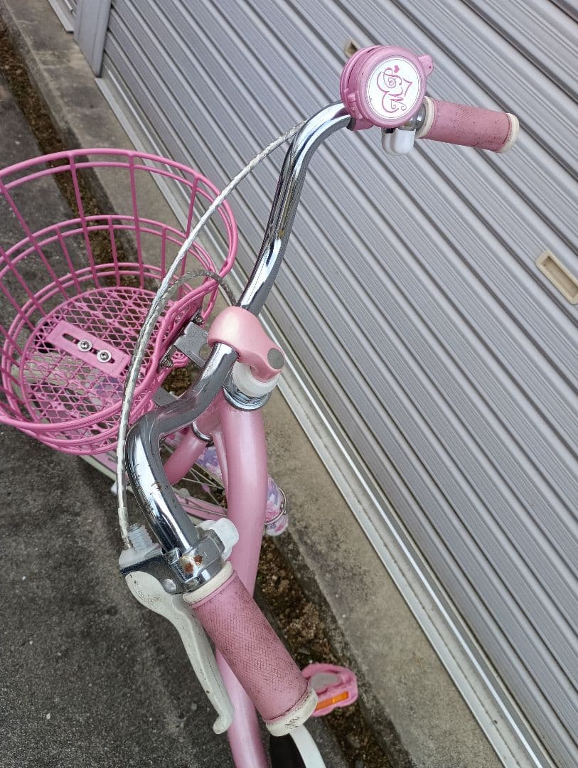 メゾピアノ 子供用自転車 18インチ ピンク ハートデザイン