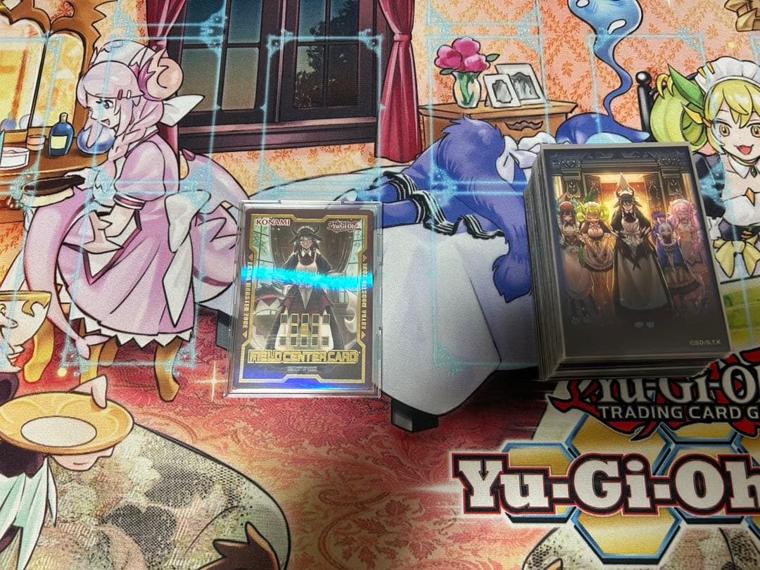 遊戯王 ドラゴンメイド デッキ フルレア プレイマット センターマーカー