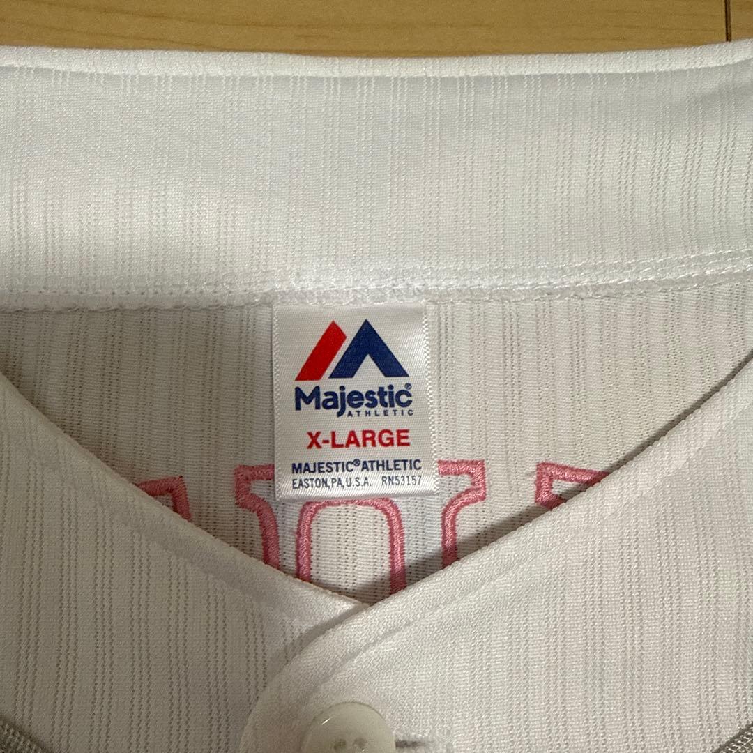 ピンクリボン ユニフォーム XL 周東佑京 ユニフォーム 23番