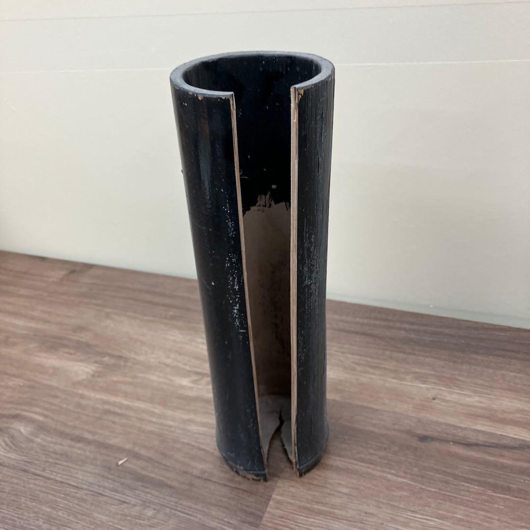 A-3【骨董】天然木ハンドル 竹編み花器 落とし付き 華道 茶道具 飾り籠