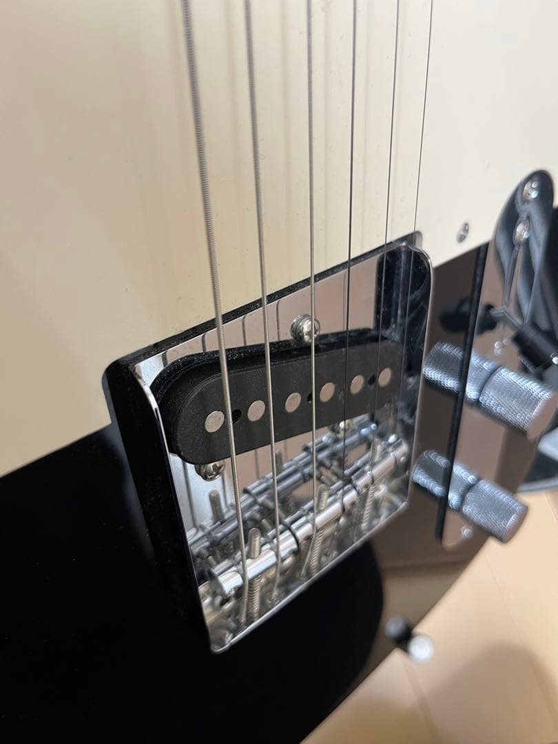 【ジャンク品】BUSKER'S テレキャスター ブラック ケース付き