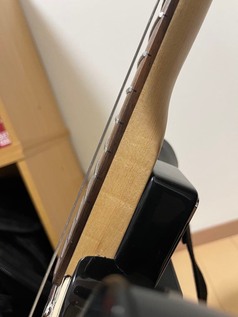 【ジャンク品】BUSKER'S テレキャスター ブラック ケース付き