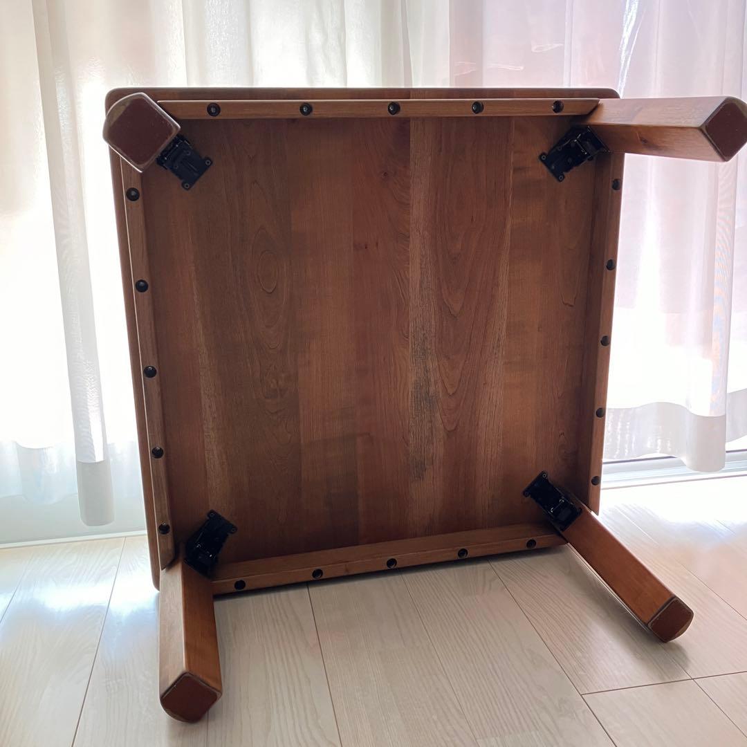 送料込み‼️ 久遠　家具工房　芽生　無垢　ちゃぶ台　75cm角