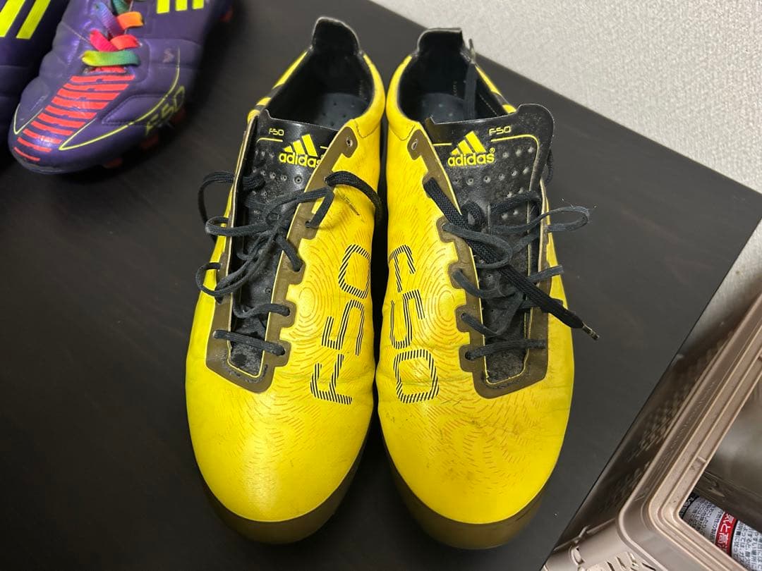 adidas F50 イエロー サッカーシューズ　27センチ　sahara