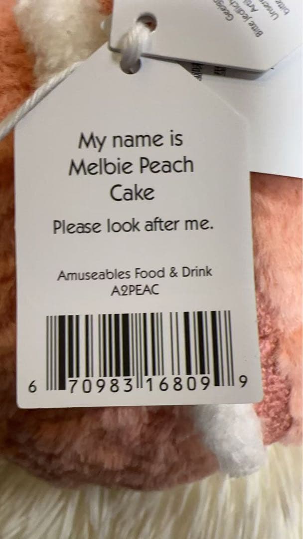  Melbie Peach Cake上海限定ケーキ ぬいぐるみ