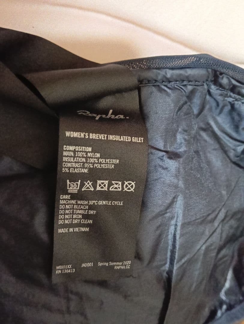 ラファ Rapha BREVET INSULATED ジレ 紺 XS レディース