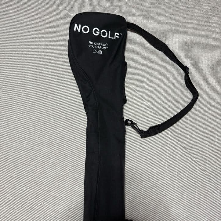 NO GOLF クラブケース ブラック NO COFFEE CLUBHAUS