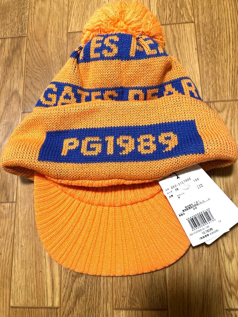 PEARLY GATES ポンポン付きニットキャップ　メンズ　レディース