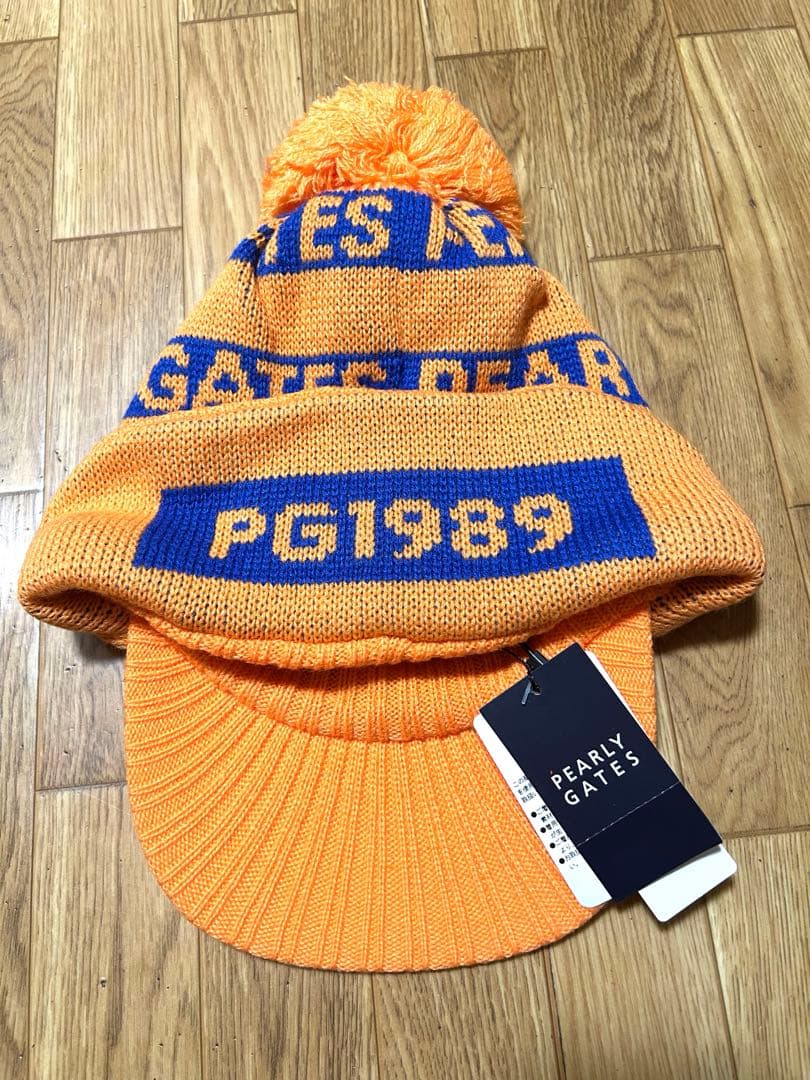 PEARLY GATES ポンポン付きニットキャップ　メンズ　レディース