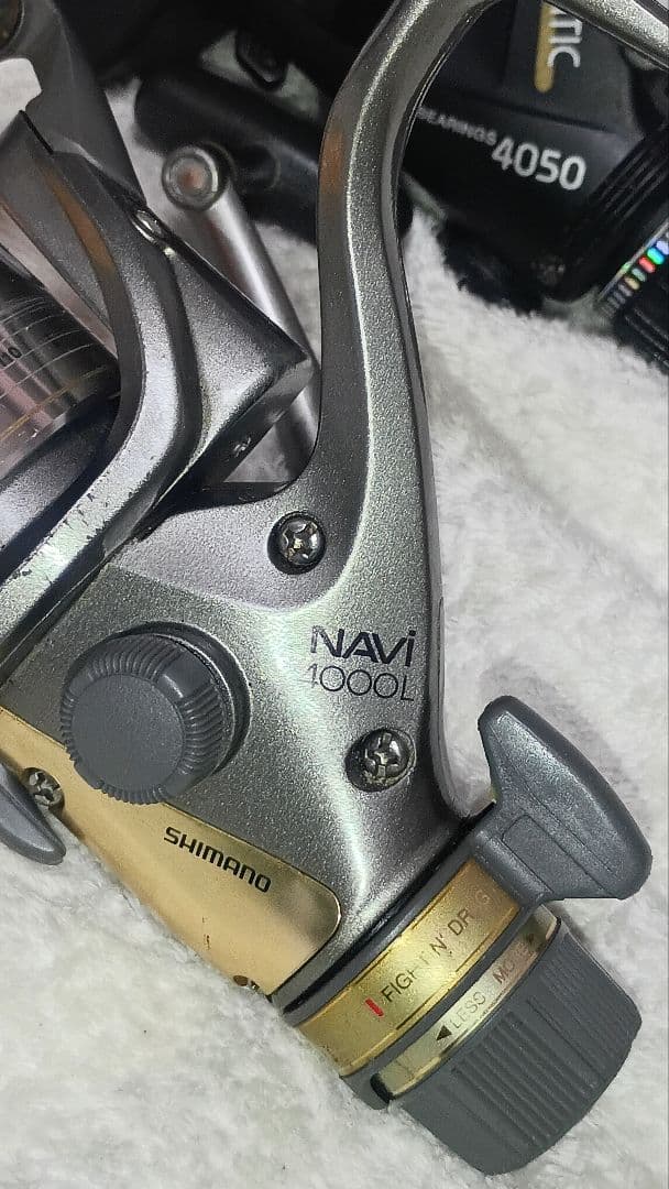 シマノナビ4000&ダイワアオリマチック4050リアドラグリールまとめて2台
