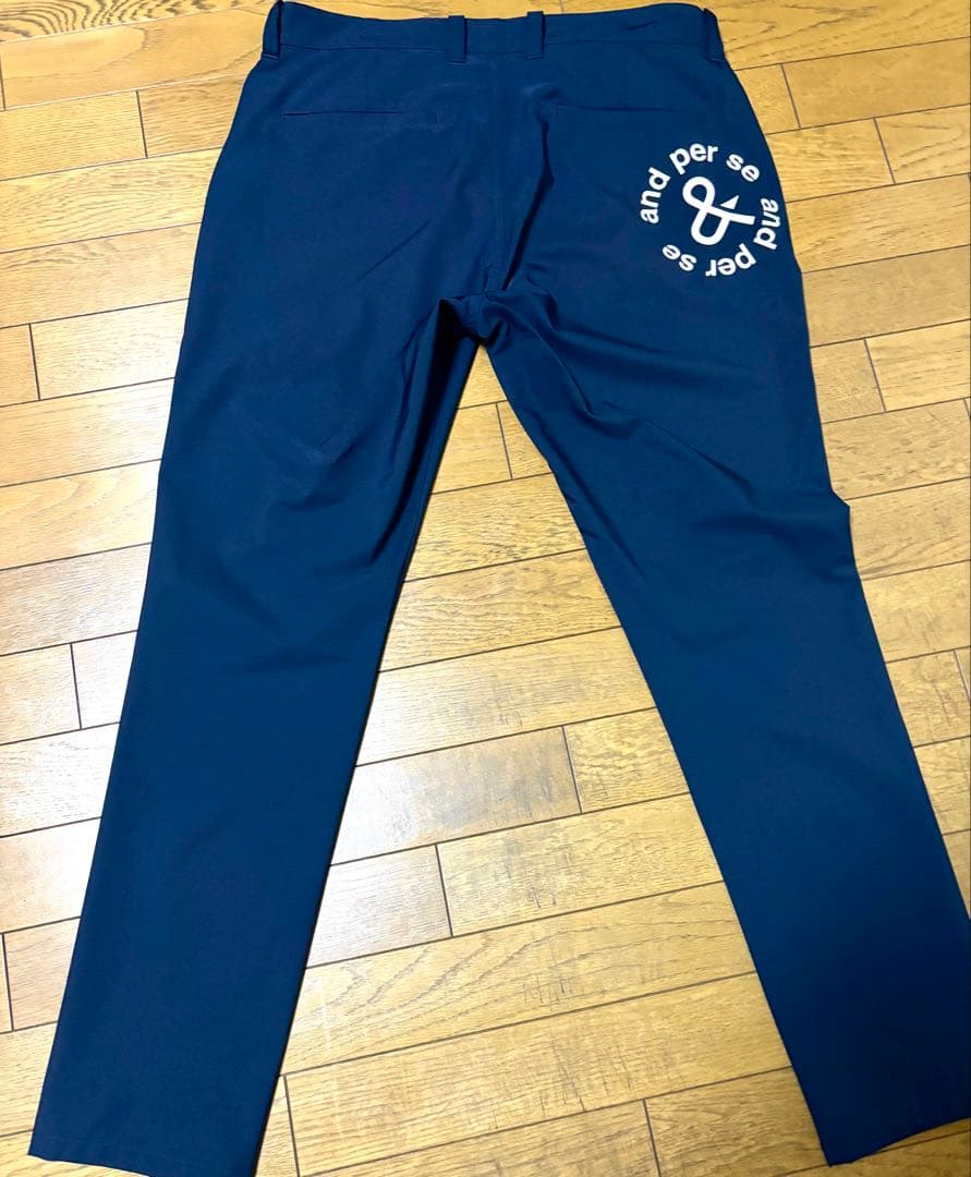 本日限定！【着用1回】アンパスィ スイングドライWクロスパンツ ネイビー LL