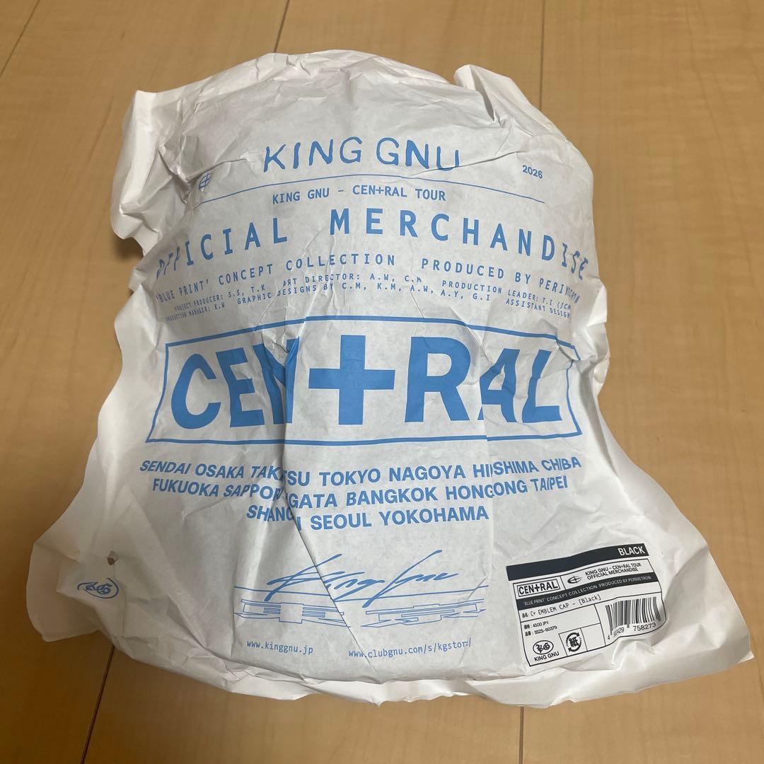 King Gnu CEN+RAL 帽子　キャップ　黒 ブラック
