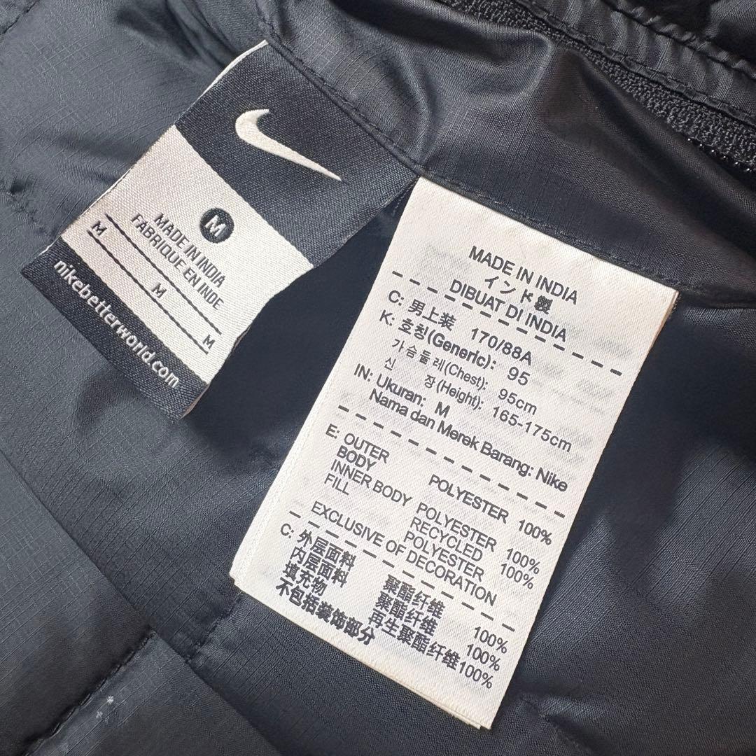 【NIKE】FCバルセロナ　リバーシブル中綿ジャケット　メンズＭ　黄×黒