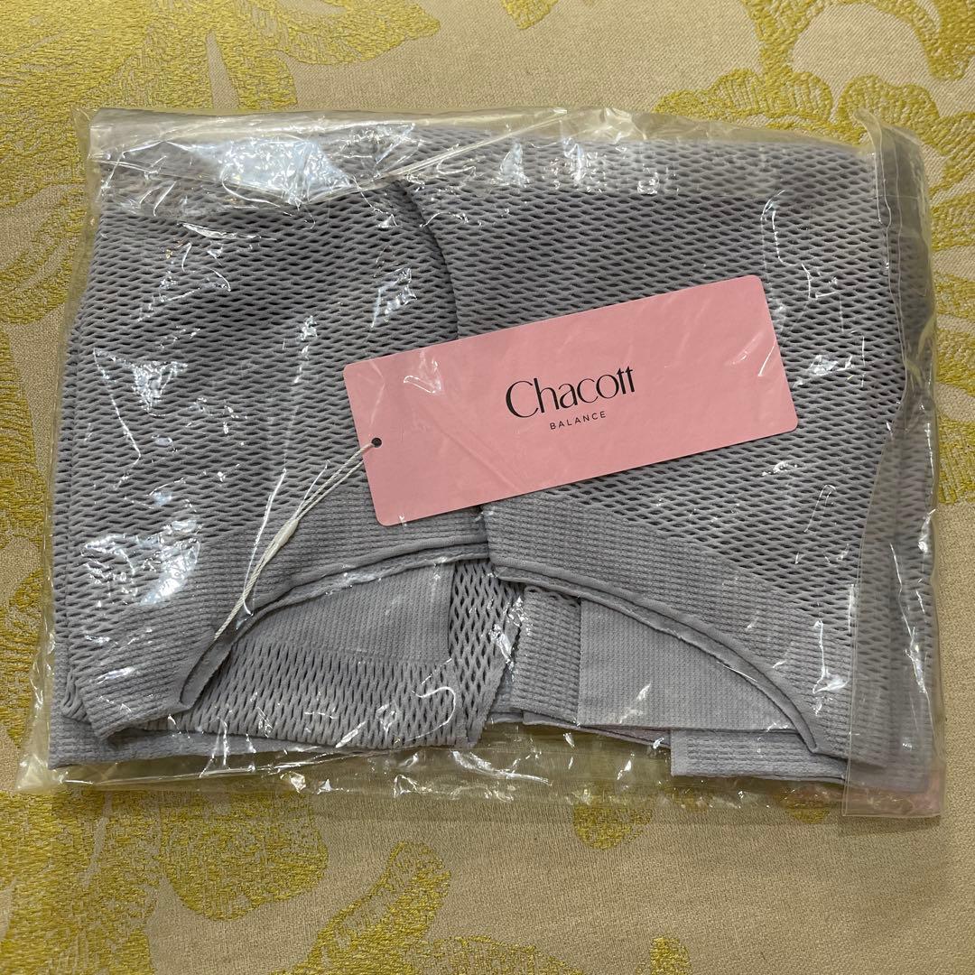 チャコット　ノーソーイングニット　七分袖メッシュニット　Tシャツ