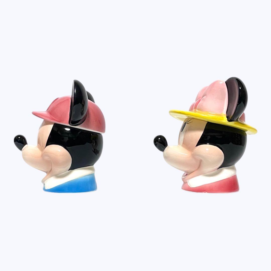 加藤工芸 ディズニー ミッキー＆ミニー ペア 陶器製 小物入れ カバードボックス
