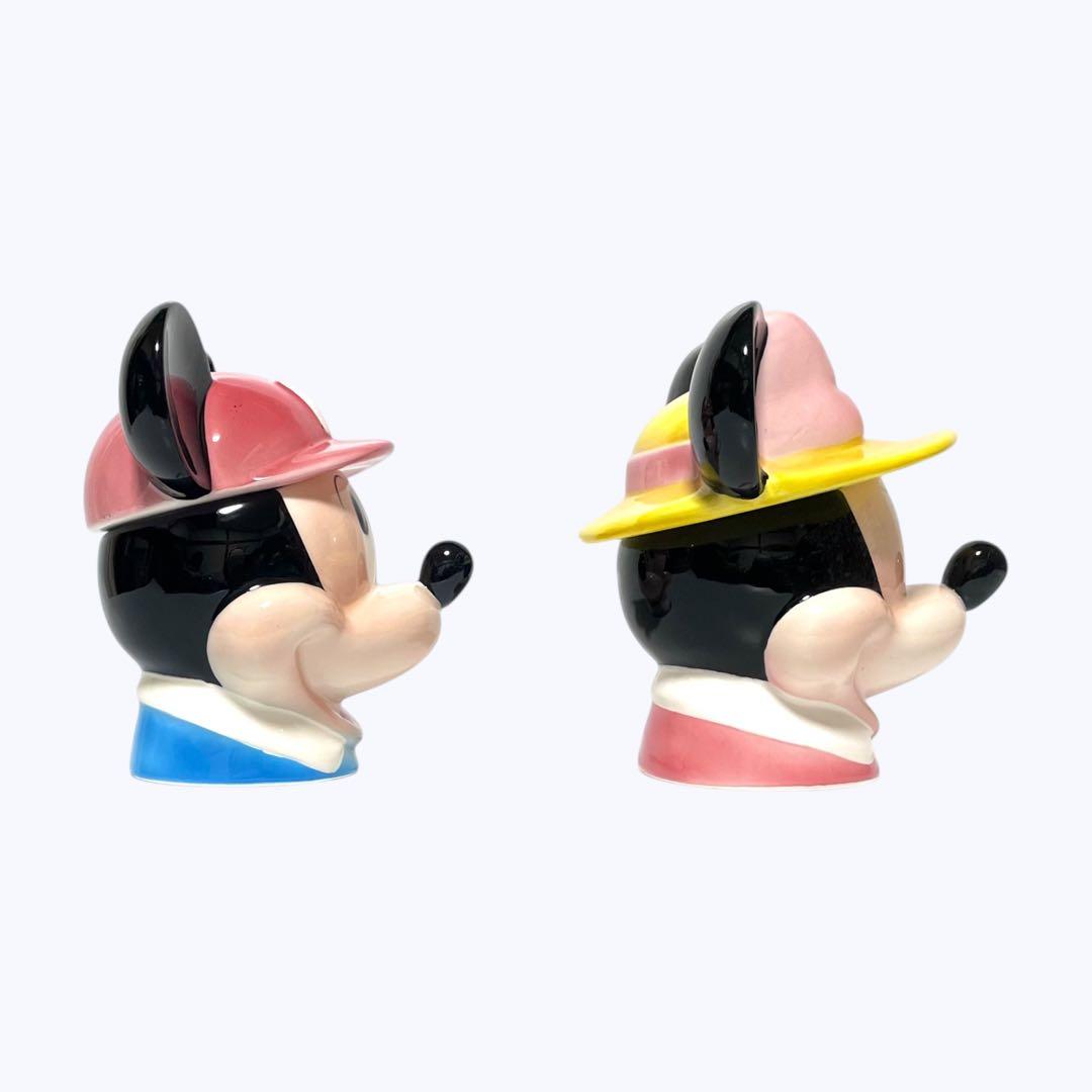 加藤工芸 ディズニー ミッキー＆ミニー ペア 陶器製 小物入れ カバードボックス