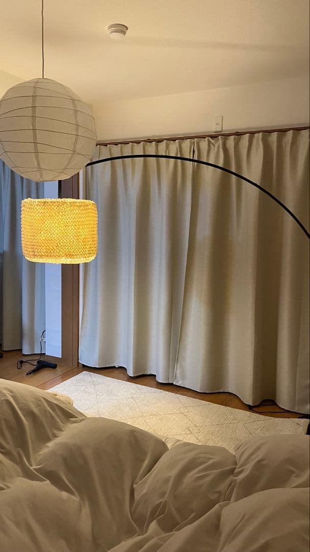 アーチ型フロアスタンド ikea skaftet lergryn