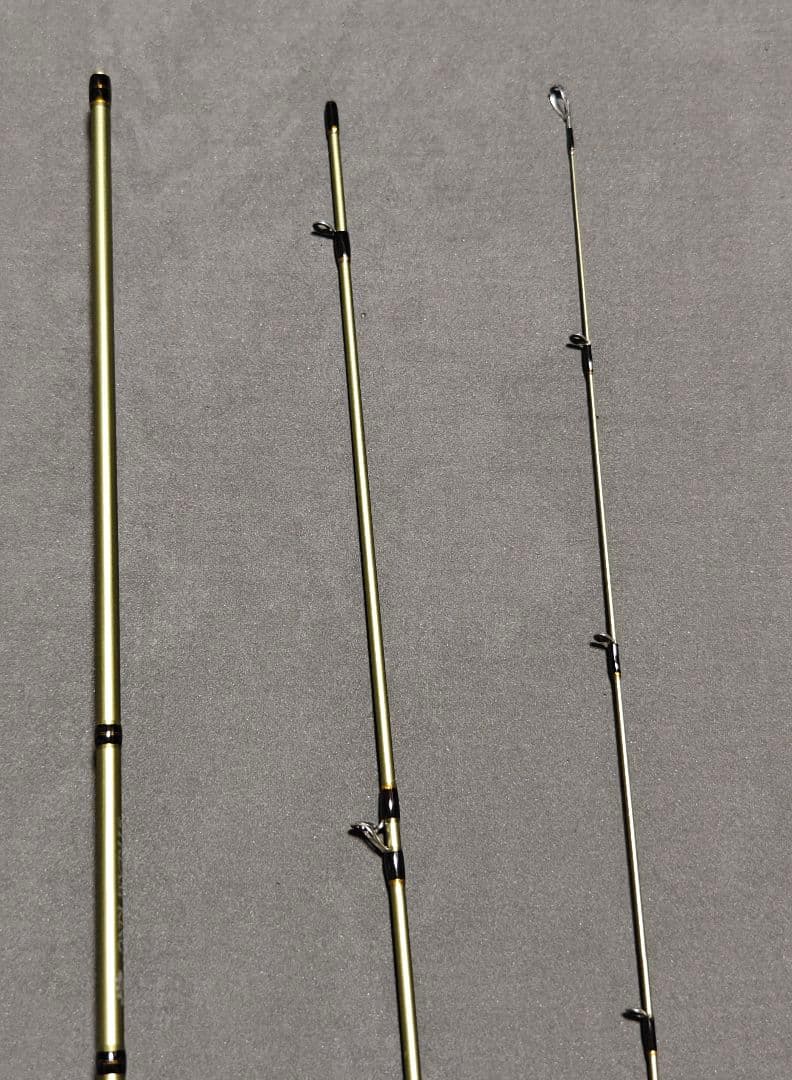 ウッドグリップ 3ピースロッド 1.53m 5ft ベイト トラウトロッド