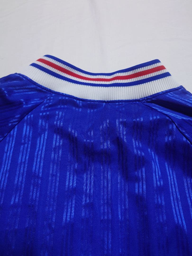90s adidas デサント製 長袖 シャツ フランス代表モデル 清水商
