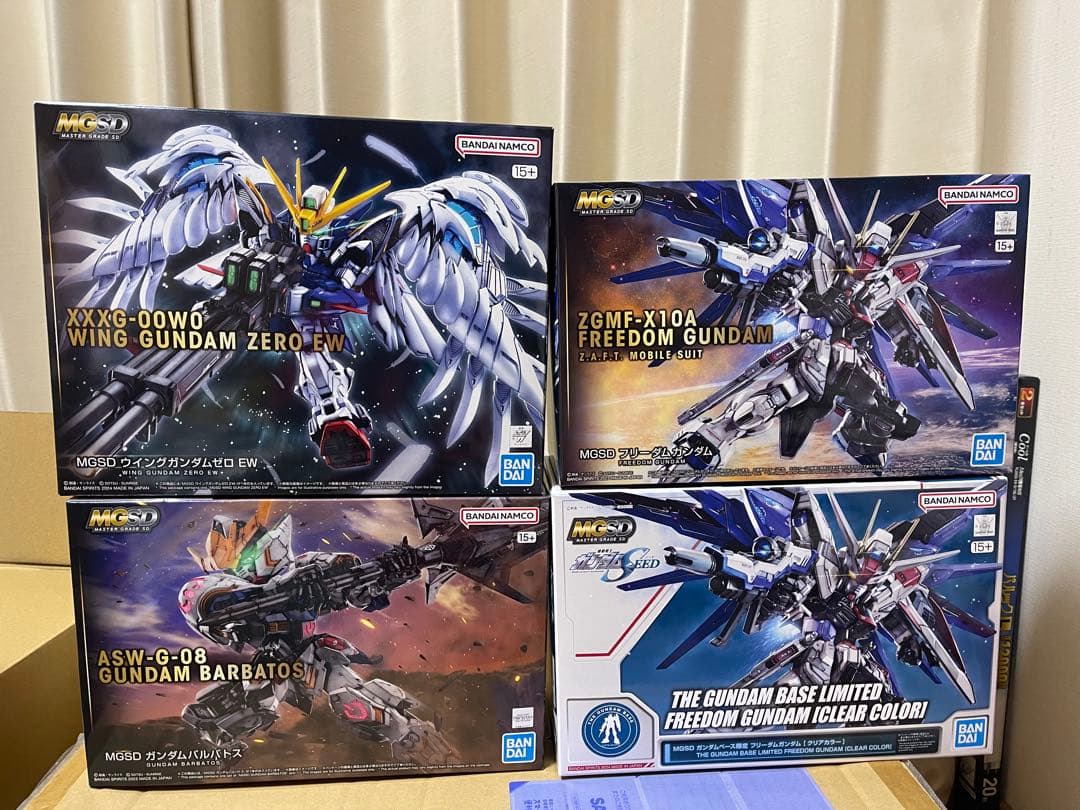 ナルなるさ　MGSDフリーダム　バルバトス　ウイングゼロEW