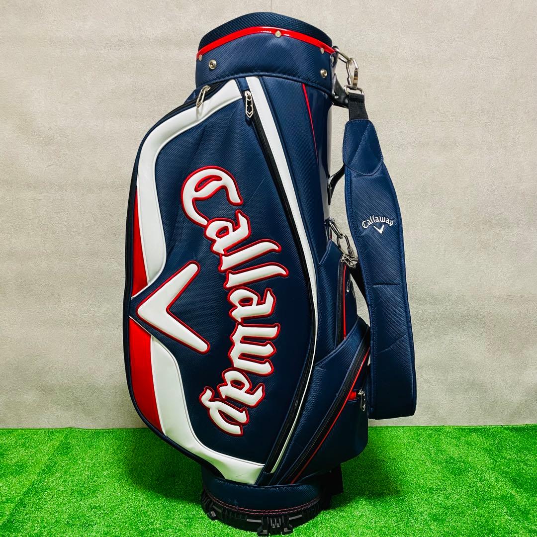 未使用　Callaway キャロウェイ　キャディバッグ ゴルフバッグ　ネイビー