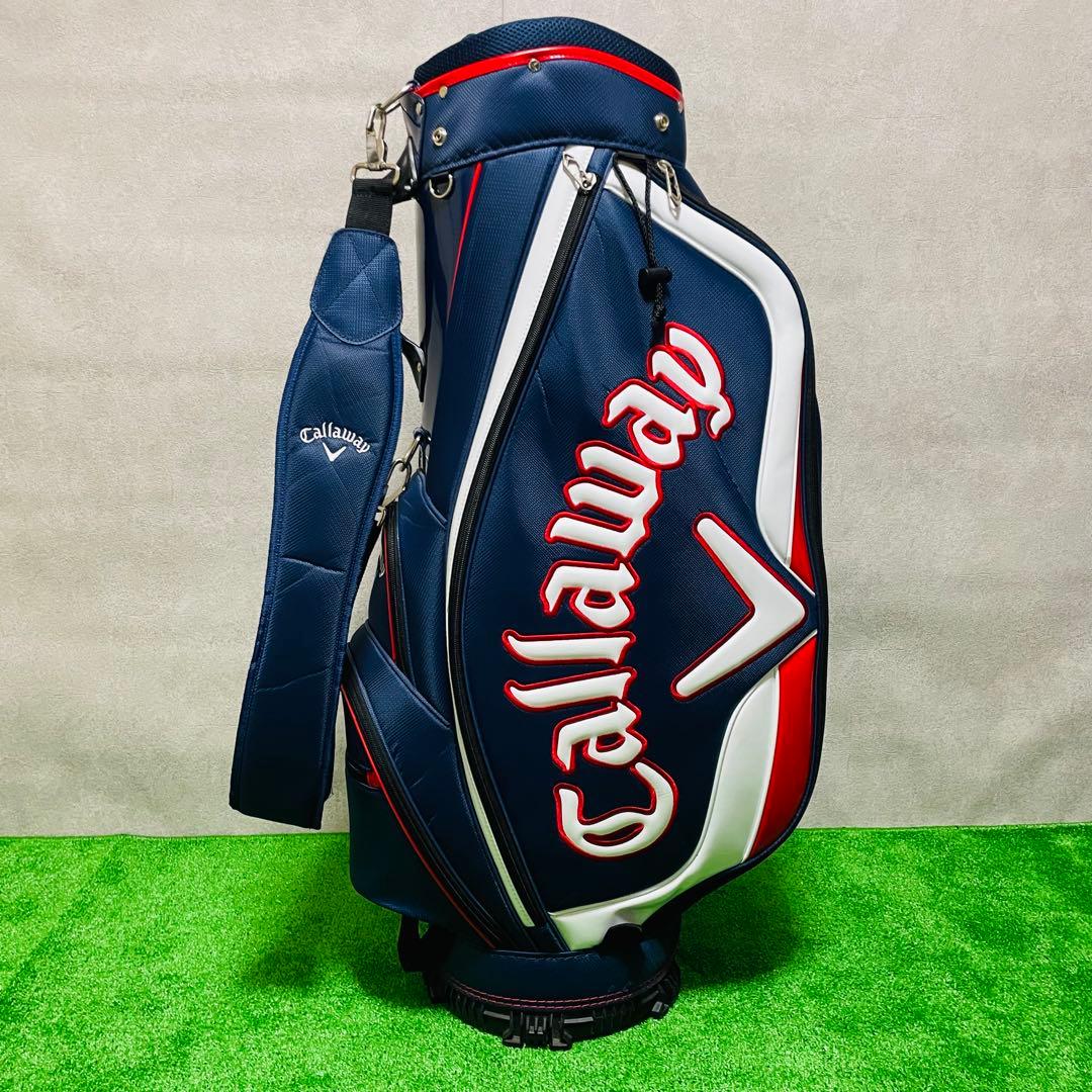 未使用　Callaway キャロウェイ　キャディバッグ ゴルフバッグ　ネイビー