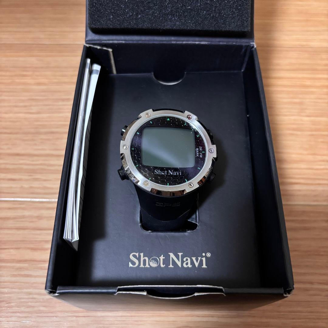 【美品】Shot Navi W1-FW GPSゴルフウォッチ ショットナビ