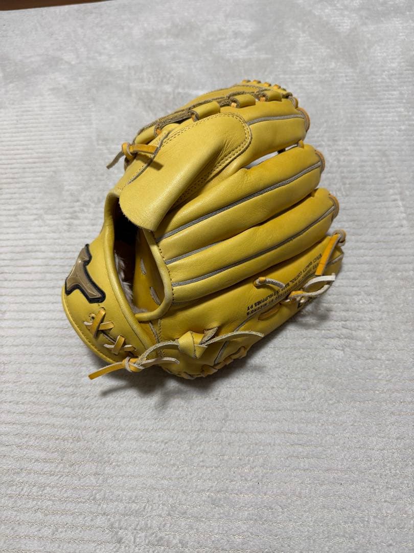 【左投げ】Mizuno Global Elite 軟式投手用グローブ イエロー