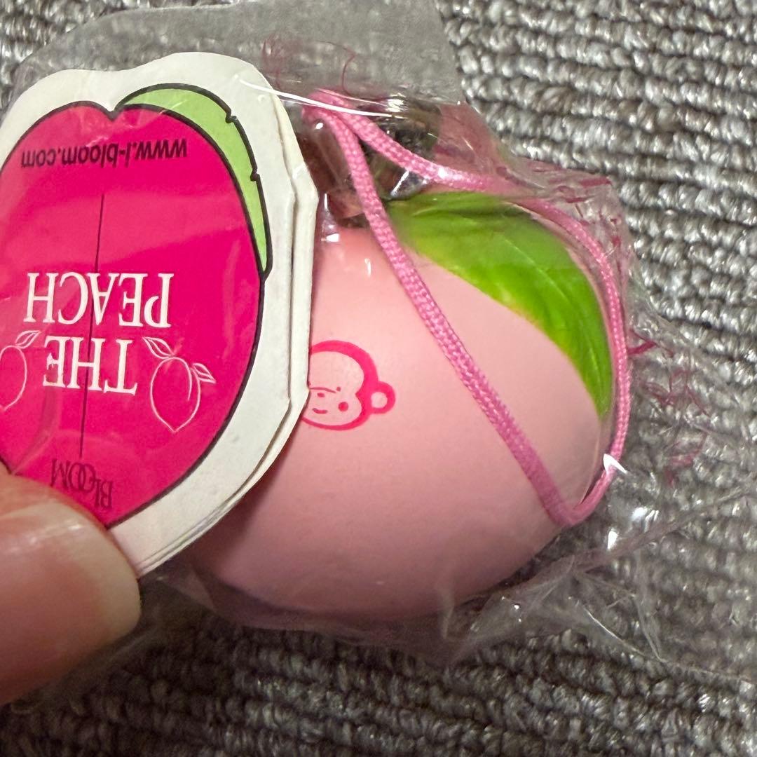 BLOOM ジェルタイプ　スクイーズ　桃　ストラップオールドブルーム　ピーチ