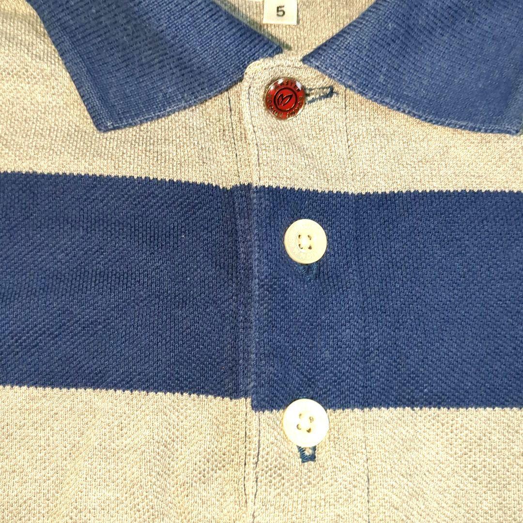 ​マスターバニーエディション エンブレム刺繍 ボーダーポロシャツ サイズ5