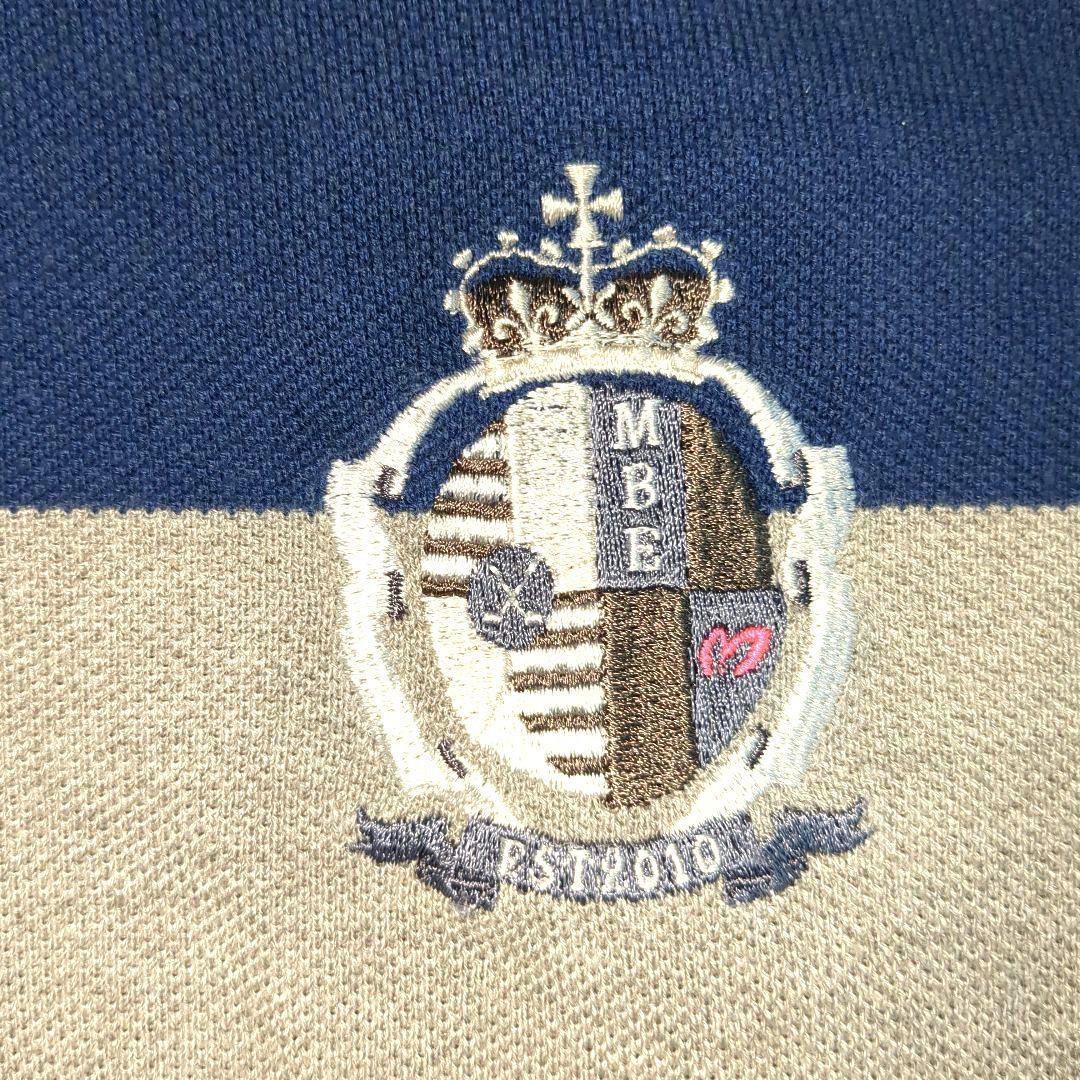 ​マスターバニーエディション エンブレム刺繍 ボーダーポロシャツ サイズ5