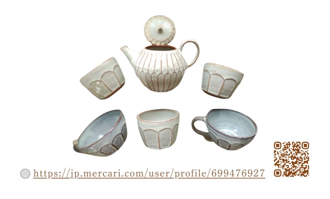 【miyumiyu】新品 作家 陶芸 スープカップ 流し掛×1 薄灰茶×2