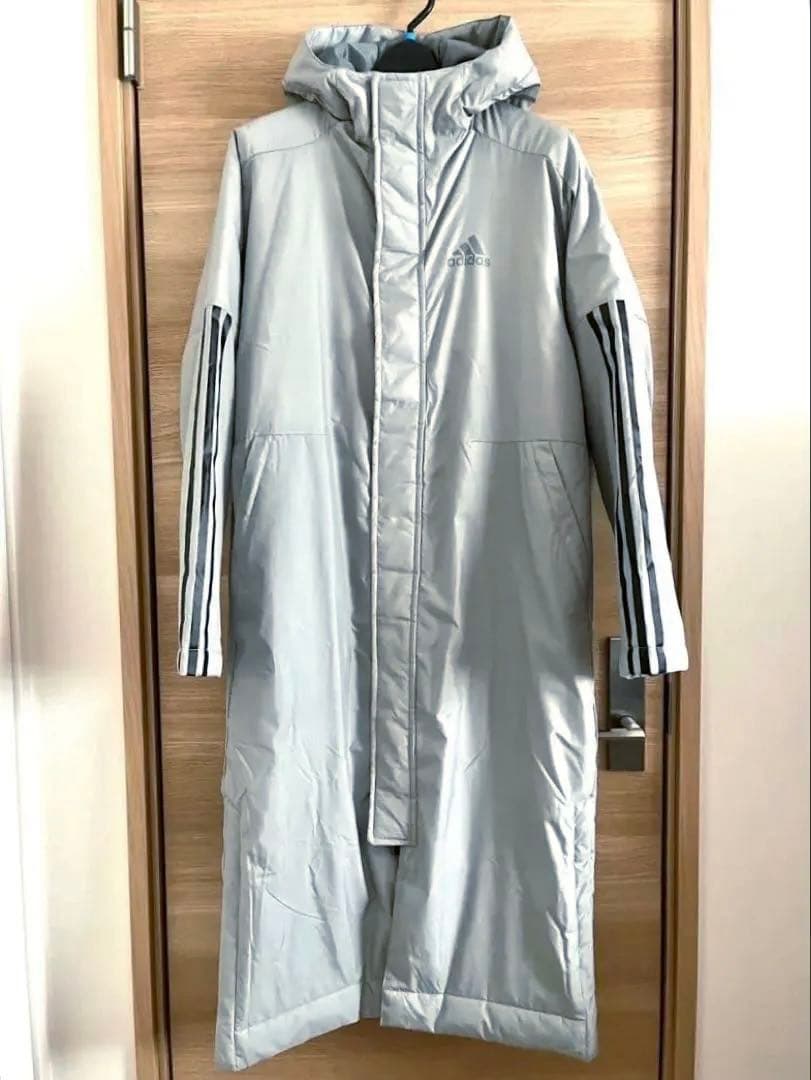 adidas ベンチコート ロングコート メンズS