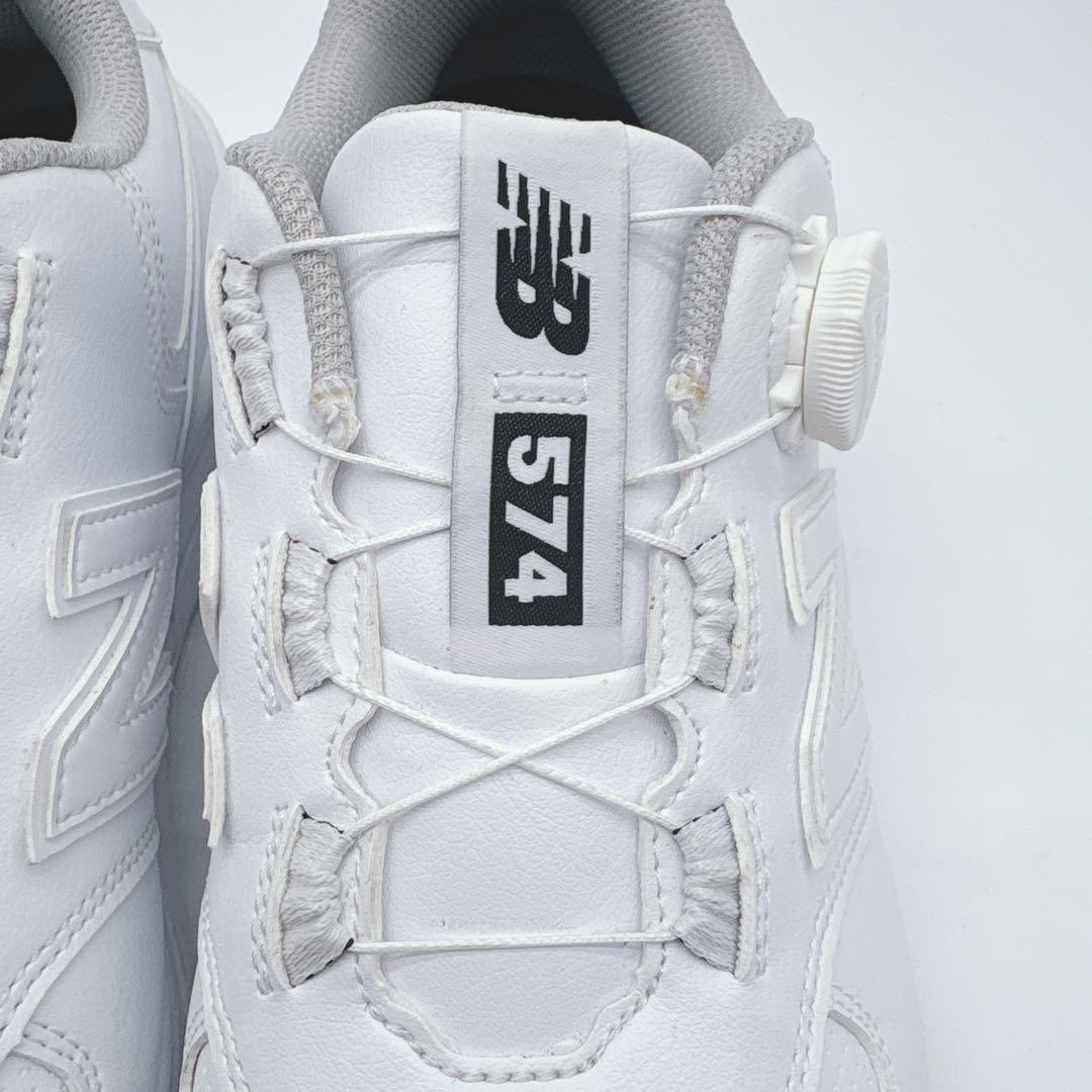 美品✨NEW BALANCE 574 ゴルフシューズ スパイクレス ホワイト