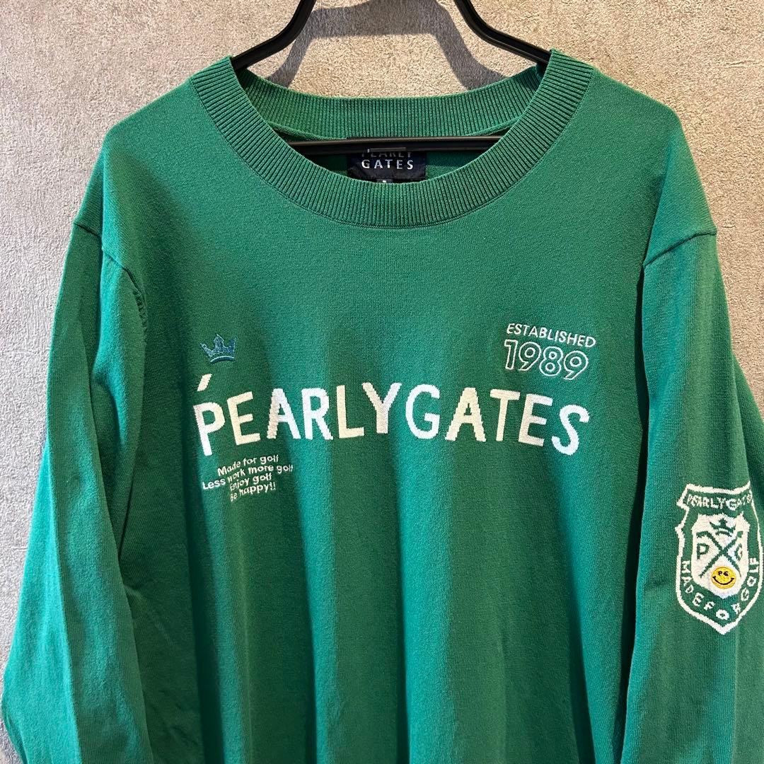 【希少・サンプル品】PEARLY GATES パーリーゲイツ クルーネックニット