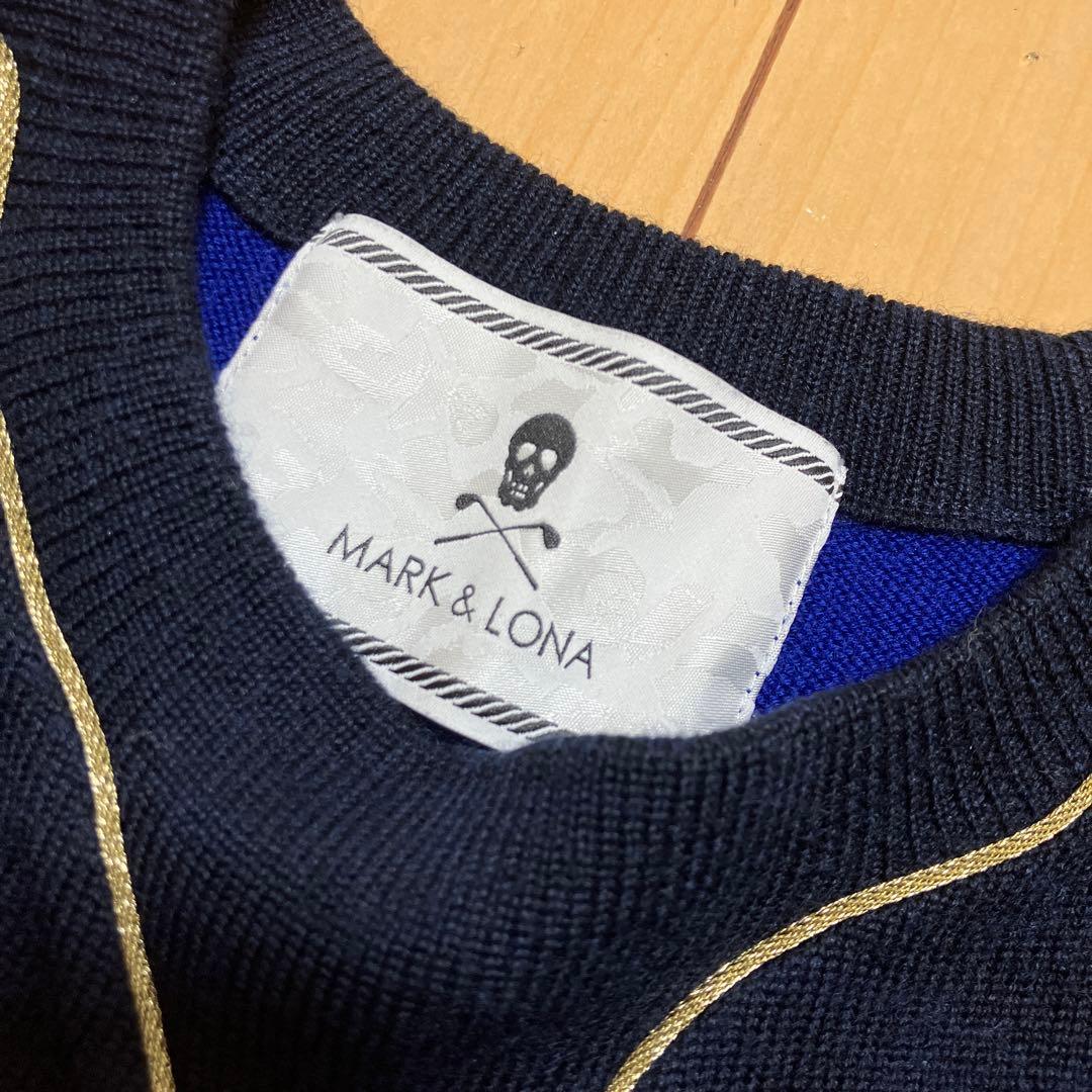 MARK&LONA マークアンドロナ　ニット　セーター　ネイビー　ブルー　S