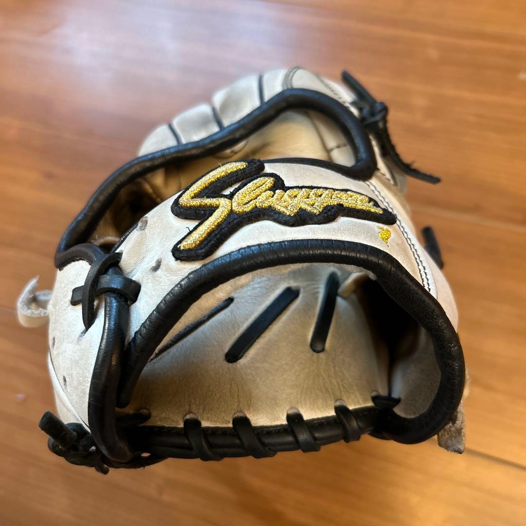 Slugger野球グローブ ホワイトレザー　軟式用