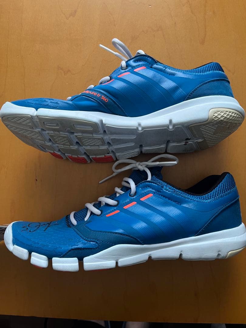 丸山祐市 adidas 青 スニーカー サイン入り 2016
