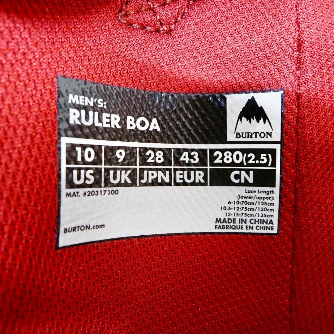 Burton RULER BOA バートン　ルーラーボア 28cm
