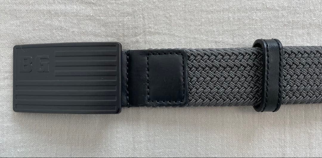 【美品】BRIEFING ブリーフィング メッシュベルト グレー Ｌサイズ