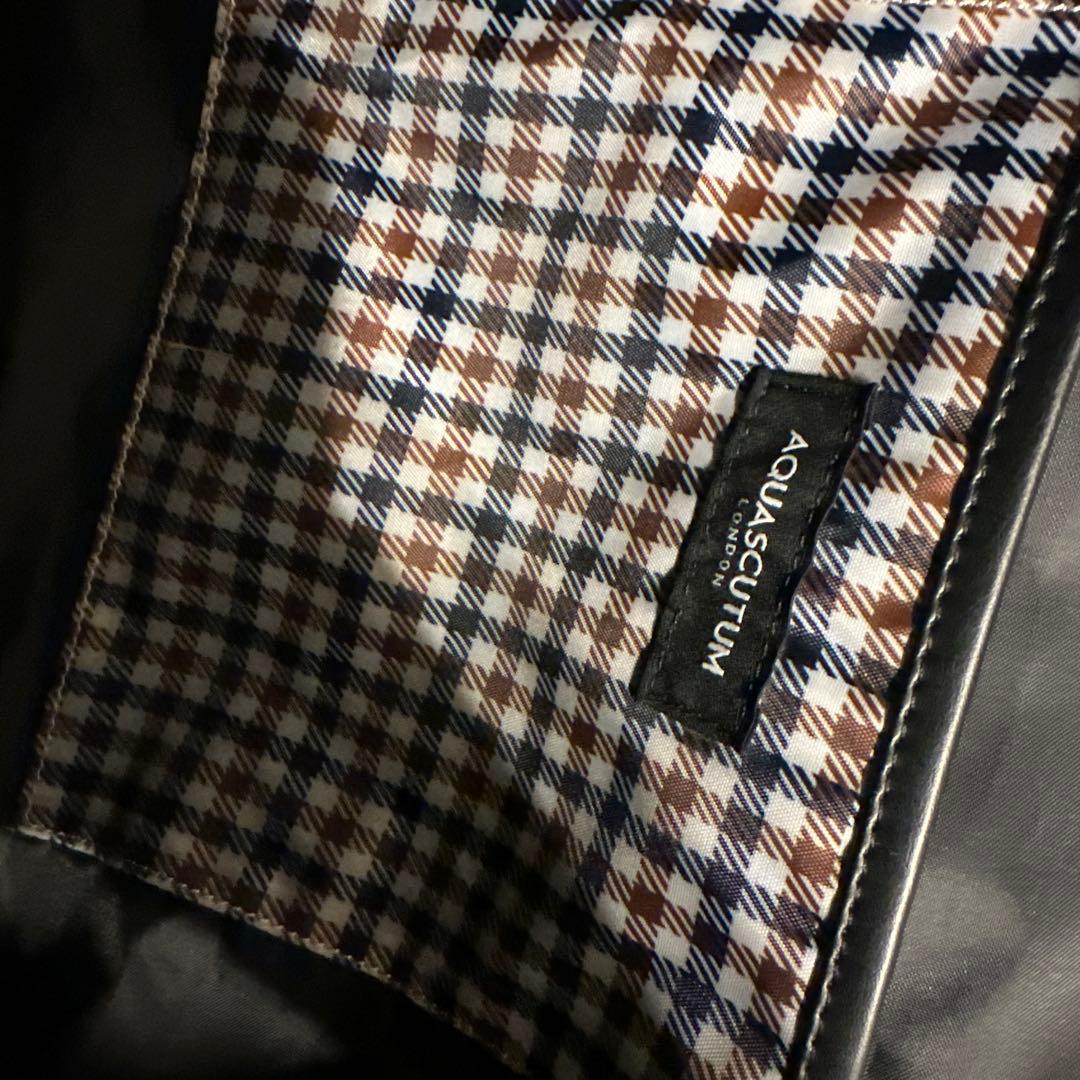 AQUASCUTUM トートバッグ 黒