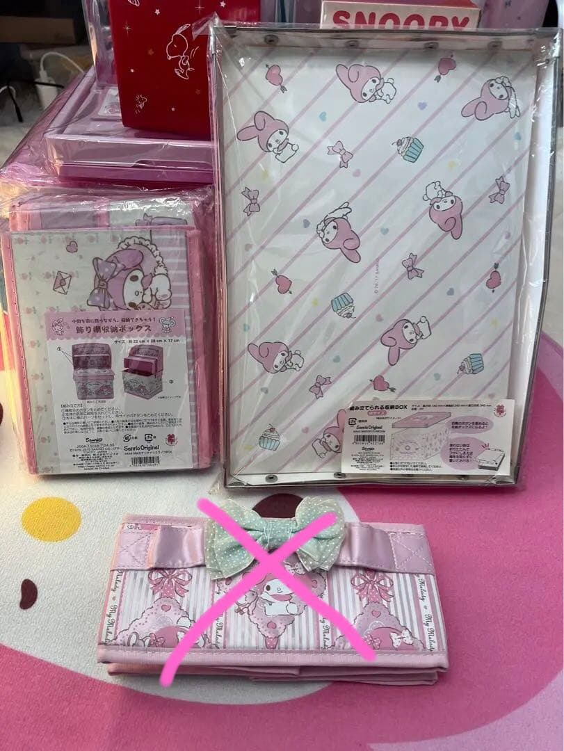サンリオ　マイメロディー　収納＆飾り棚セット