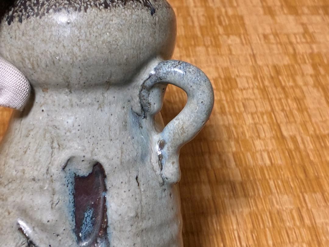 古陶器 朝鮮唐津 陶器 水差し ピッチャー 水注 花入？