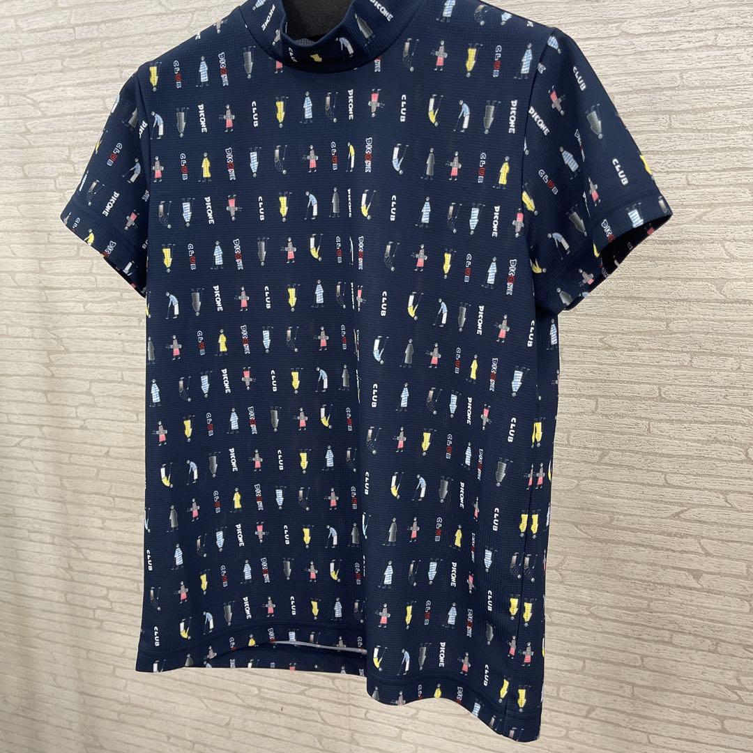 PICONE ゴルフシャツ ネイビー ハイネック
