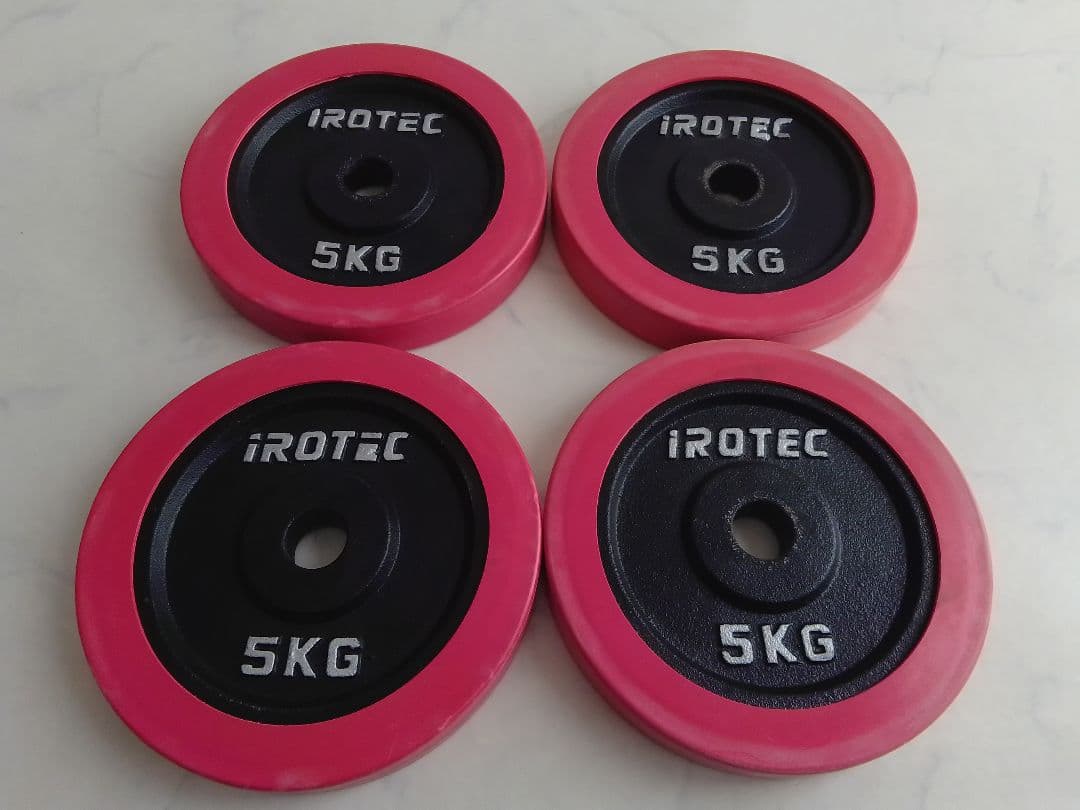 アイロテック iROTEC ラバー ダンベル 5kg×4=20kg 28mm ④