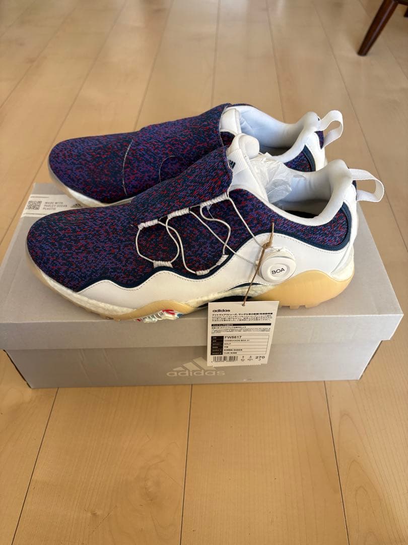adidas コードカオス21boa メンズ JP27㎝ 青